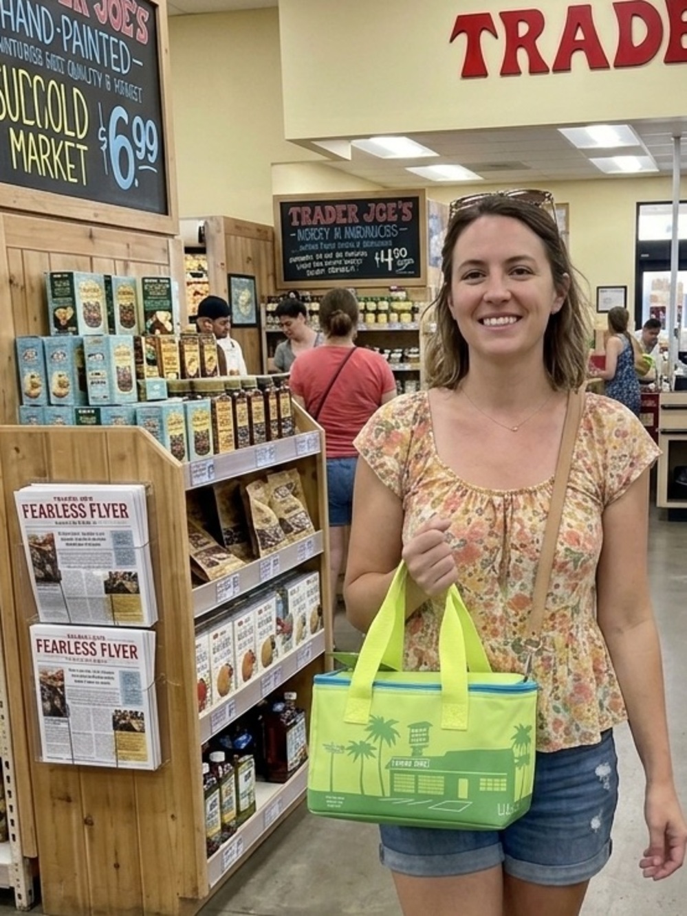 Trader Joe's Lime Green Insulated Lunch Bag